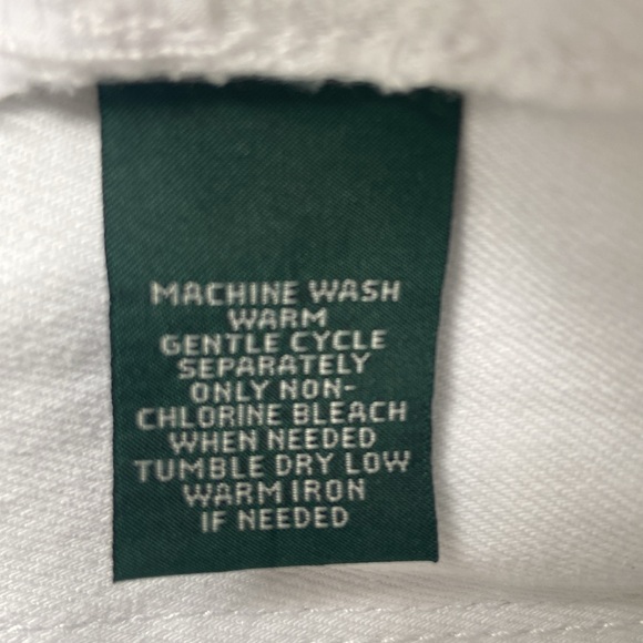 Ralph Lauren Straight Leg Denim Jeans Pants White 4 Ankle or 4P NWOT - Picture 9 of 17